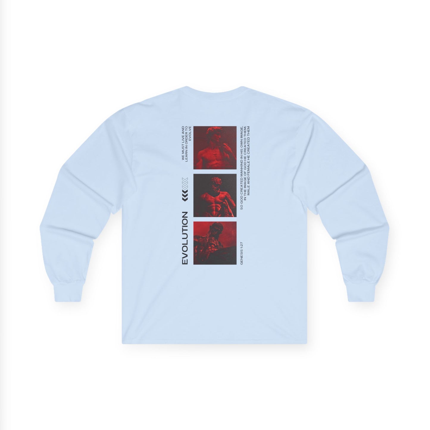 Ultra Cotton Long Sleeve Evolution Graphic Tee
