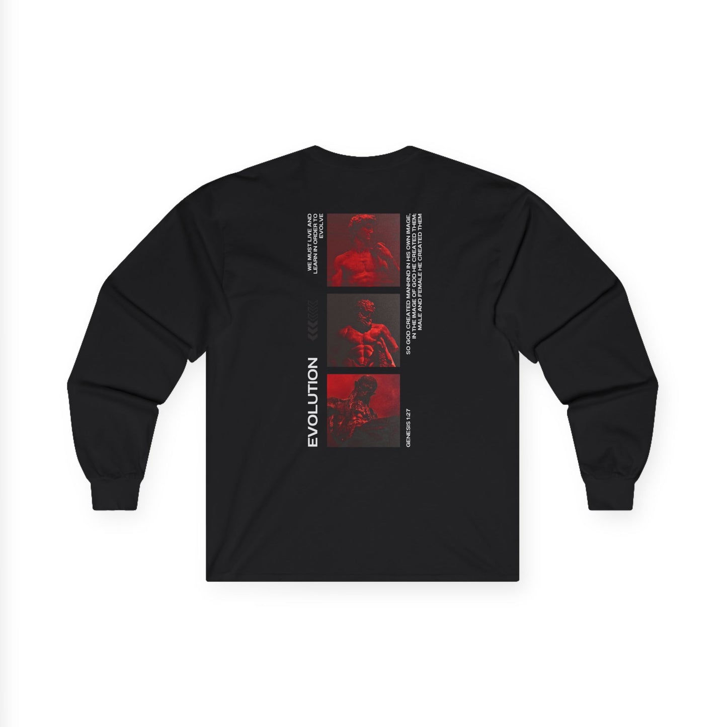 Ultra Cotton Long Sleeve Evolution Graphic Tee