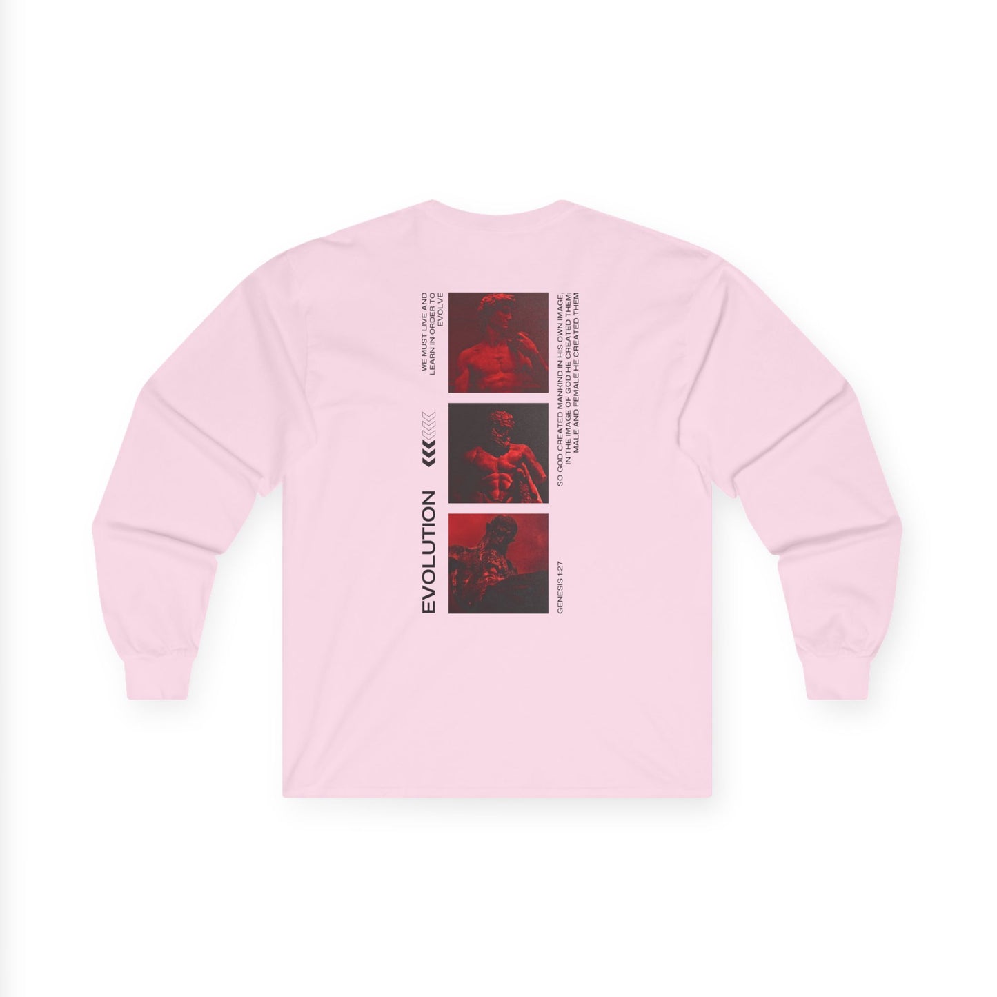 Ultra Cotton Long Sleeve Evolution Graphic Tee