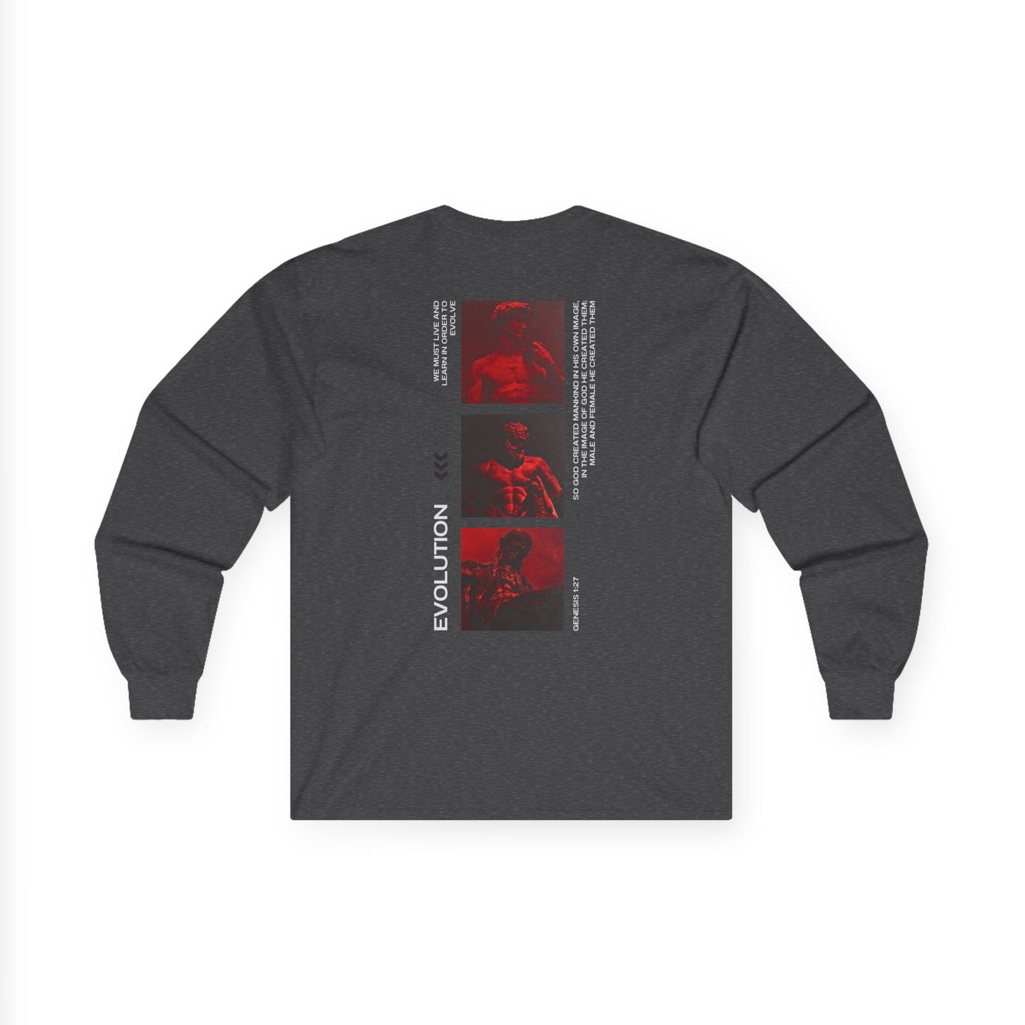 Ultra Cotton Long Sleeve Evolution Graphic Tee