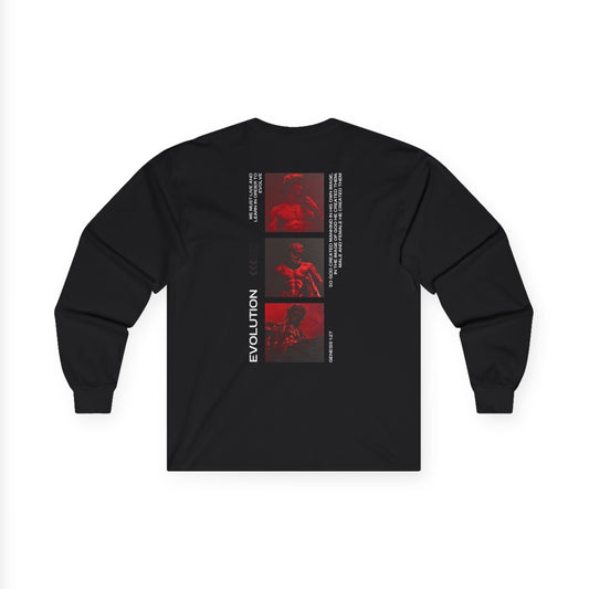 Ultra Cotton Long Sleeve Evolution Graphic Tee
